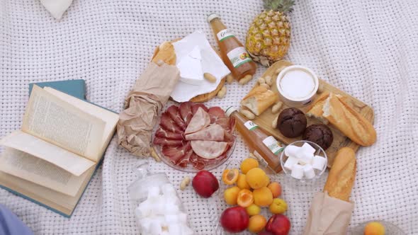 Italian style Picnic On A Blanket