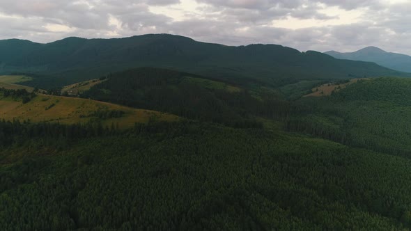 Clouds Over a Mountain Forest