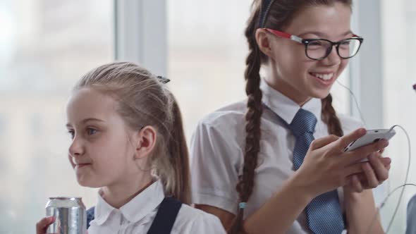 Children Chatting at Recess at School alt