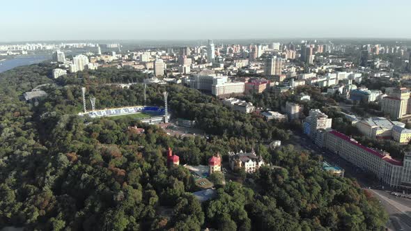 Dynamo Kyiv Lobanovskyi Stadium Aerial View