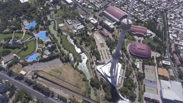 panarama of Tashkent TV tower