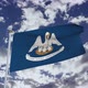 Louisiana Flag With Sky - VideoHive Item for Sale