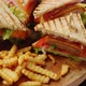 Club Sandwiches Served on a Wooden Board - VideoHive Item for Sale