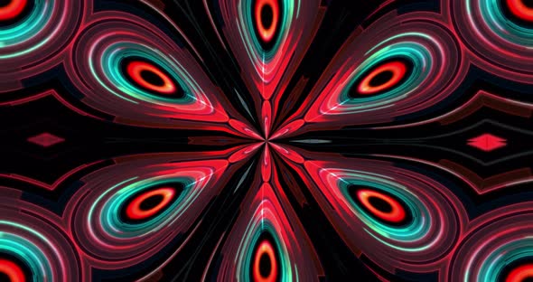 Looped kaleidoscope Abstract Symmetrical  Of Geometric Seamless Pattern shape alt