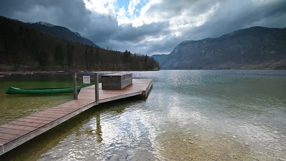 Bohinj lake in Slovenia