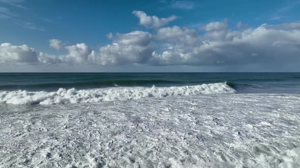 Dramatic Sea Texture  Filmed on a Drone