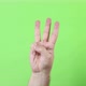 A man making hand signals on green background. - VideoHive Item for Sale
