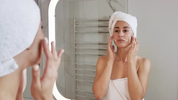 Extreme Close Up Female Face Skin Care