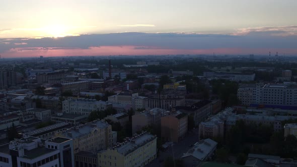 Saint Petersburg Aerial 89. Roofs