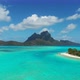 Aerial Bora Bora Lagoon With Tropical Island In Foreground - VideoHive Item for Sale