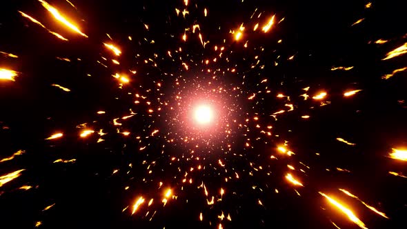 Red Sparks Particles