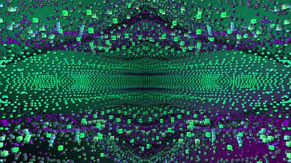 Cubes in Space Abstract Texture VJ Art 