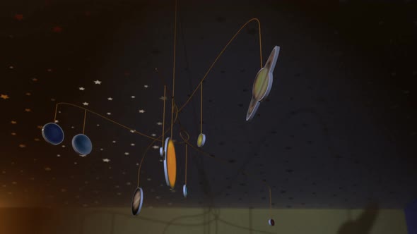 Solar System Mobile Animation Showing Planets Rotating into View alt