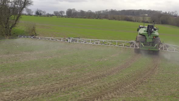 Farmland Being Sprayed With Controversial Glyphosate Herbicide