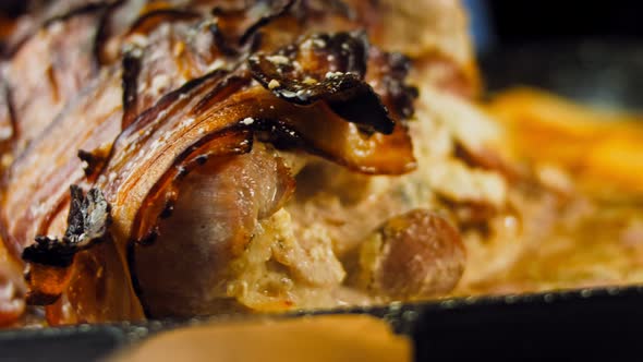 BACON Wraped PORK LOIN Roasted in APPLE CIDER Recipe
