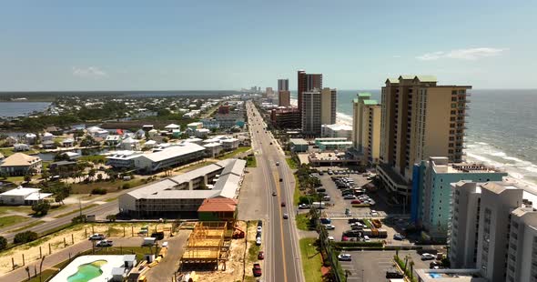 Alabama Vacation Capitol Gulf Shores. 5k Aerial Drone Video Footage