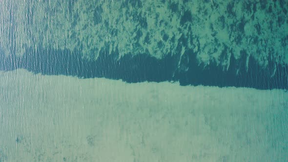 An Aerial View of Algae in a Pond