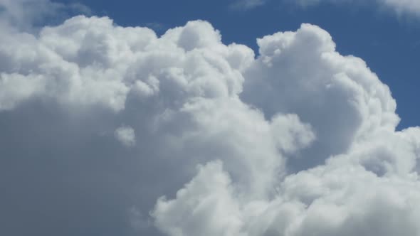 White Clouds in the Blue Sky