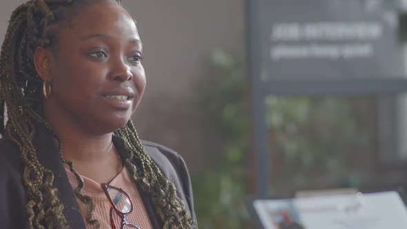 Black Businesswoman Speaking with Recruiter on Job Interview