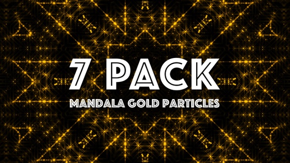 Mandala Gold Particles