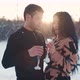 Romantic Couple Drinking Champagne - VideoHive Item for Sale