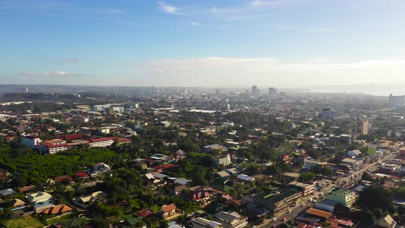 Aerial View of the Davao City