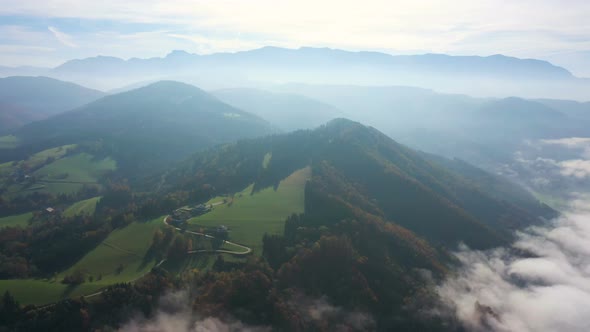 Wide Valley Covered With Clouds 3