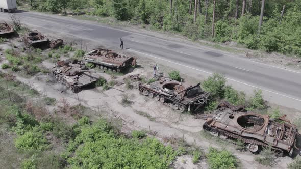 Destroyed Russian Military Equipment During the War in Ukraine