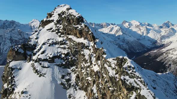 Dombai Mountains and Belalakaya Peak