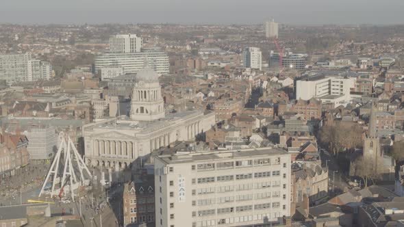 Birds eye view of the Exchange Arcade in Nottingham United Kingdom