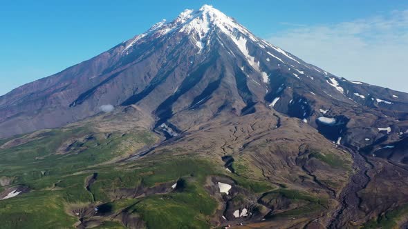 Koryaksky Volcano on Kamchatka Peninsula