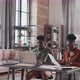 Young Man and Woman Working at Desk - VideoHive Item for Sale