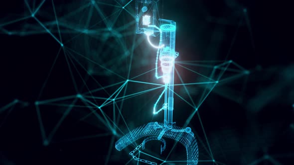 Paint Disperser Hologram Close Up 4k alt