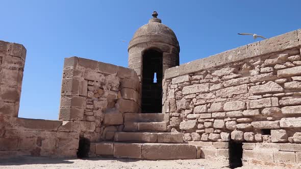 Harbour of Essaouira and Scala Du Port, a Genoese-built citadel. The fortress Skala du Port is one o