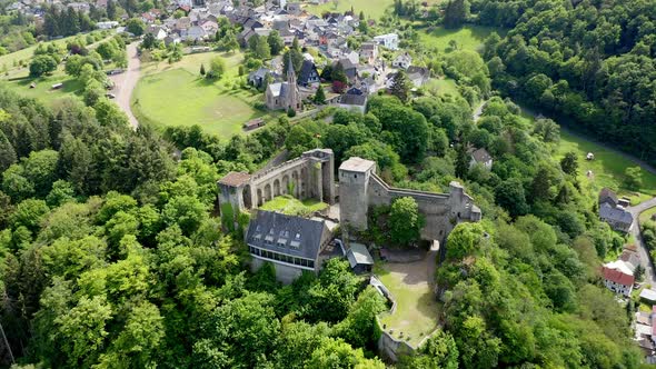 Castle ruin Hohenstein, Hesse, Germany