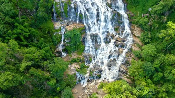 Aerial view of Maeya Waterfall, Thailand