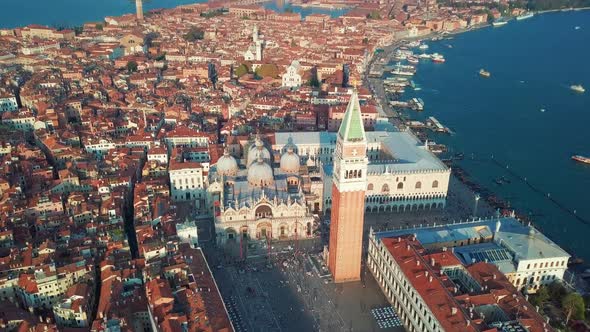 Venice Italy Skyline Aerial