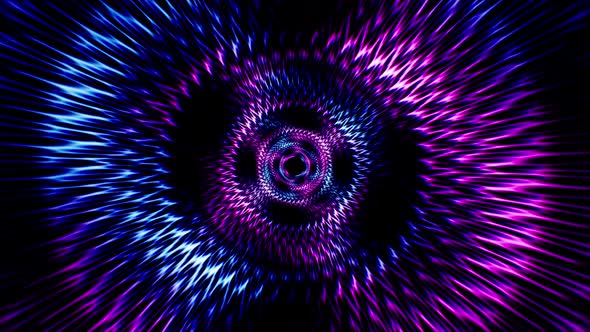 Rotation Neon Light Streak Wheel Vj Background Loop 4K