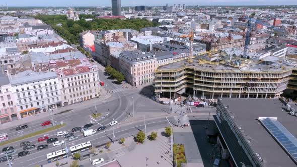 Central Crossroad in Riga Latvia