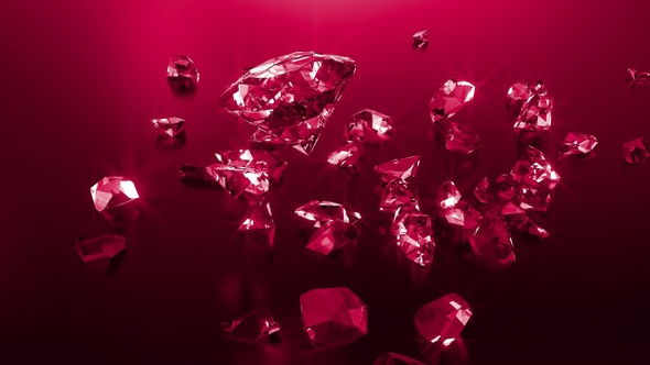 Red Shattered Diamonds