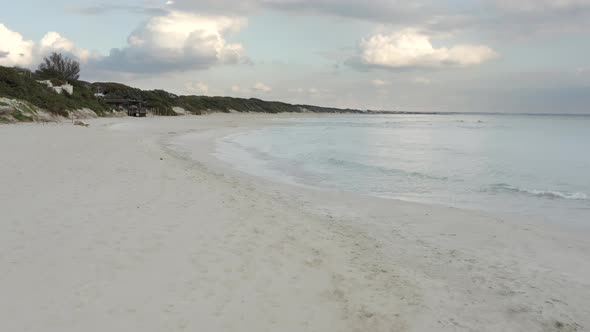 View of beach sea on sun light in the summer, Italy