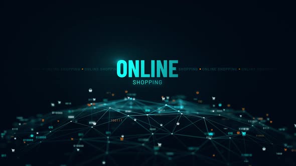 Online Shopping E-Commerce Digital Globe 4K