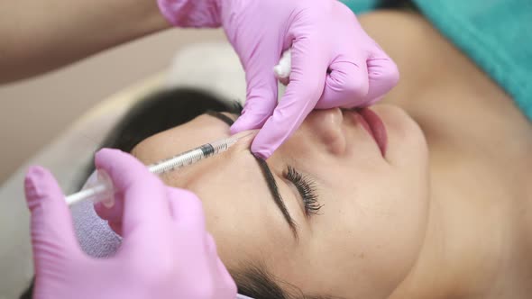 Receiving Mesotherapy Procedure