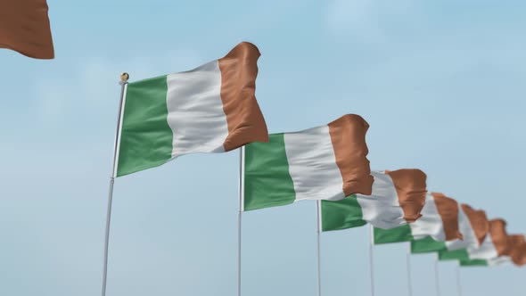 Ireland Row Of Flags 