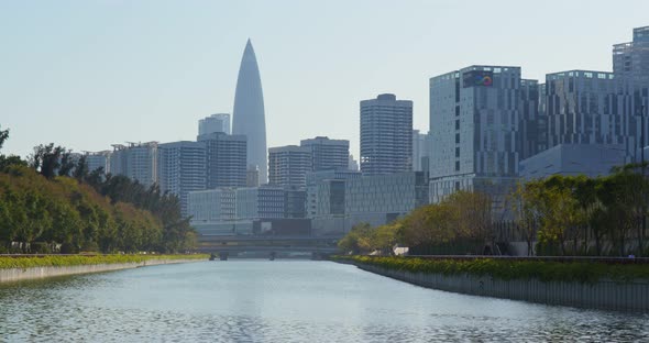 Business district in Shenzhen