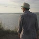 Handsome Man Looks at the River - VideoHive Item for Sale