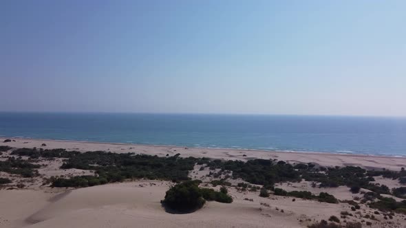 Sand Dunes and Waves on the Antalya Patara Beach 4K