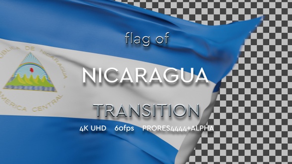 Flag of Nicaragua transition | UHD | 60fps alt
