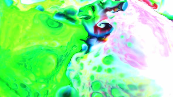 Psychedelic Spreading Flow Paint Swirling And Explosion alt