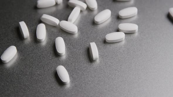 Rotating stock footage shot of vitamins and pills - VITAMINS 0012